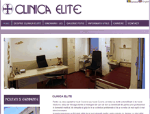 Tablet Screenshot of clinicaelite.ro